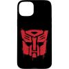iPhone 16 Transformers Red Drip Autobot Big Face Case(iPhone 15 Plus)