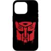 iPhone 16 Transformers Red Drip Autobot Big Face Case(iPhone 16 Pro)