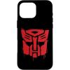 iPhone 16 Transformers Red Drip Autobot Big Face Case(iPhone 16 Pro Max)
