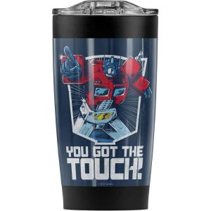 Logovision Transformers You Got The Touch Stainless Steel Tumbler 20 oz Coffee Travel Mug/Cup, Vacuum Insulated & Double Wall with Leakproof Sliding Lid | Great for Hot Drinks and Cold Beverages