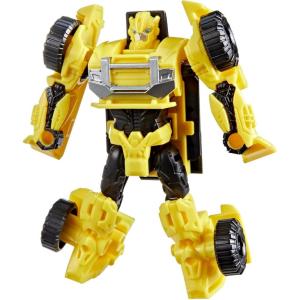 Transformers CYBERWORLD Bumblebee Cyber Changers 4-Inch Action Figure, Quick Change to Offroad Vehicle Mode, Robot Toys for Boys and Girls 6 and Up