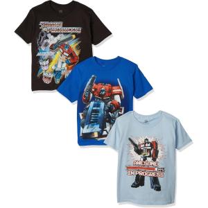 Transformers Little Boys’ Boys Assorted Tee 3-Pack(Assorted)