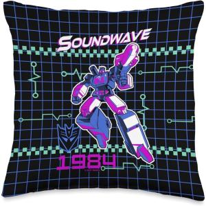 Transformers Soundwave 1984 Retro Throw Pillow(16×16)