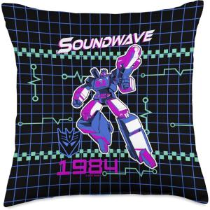 Transformers Soundwave 1984 Retro Throw Pillow(18×18)