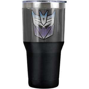 Transformers Vintage Decepticon Logo Stainless Steel Tumbler 30 oz Coffee Travel Cup, Vacuum Insulated & Double Wall with Leakproof Sliding Lid