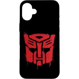 iPhone 16 Transformers Red Drip Autobot Big Face Case(iPhone 16 Plus)
