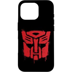 iPhone 16 Transformers Red Drip Autobot Big Face Case(iPhone 16 Pro)
