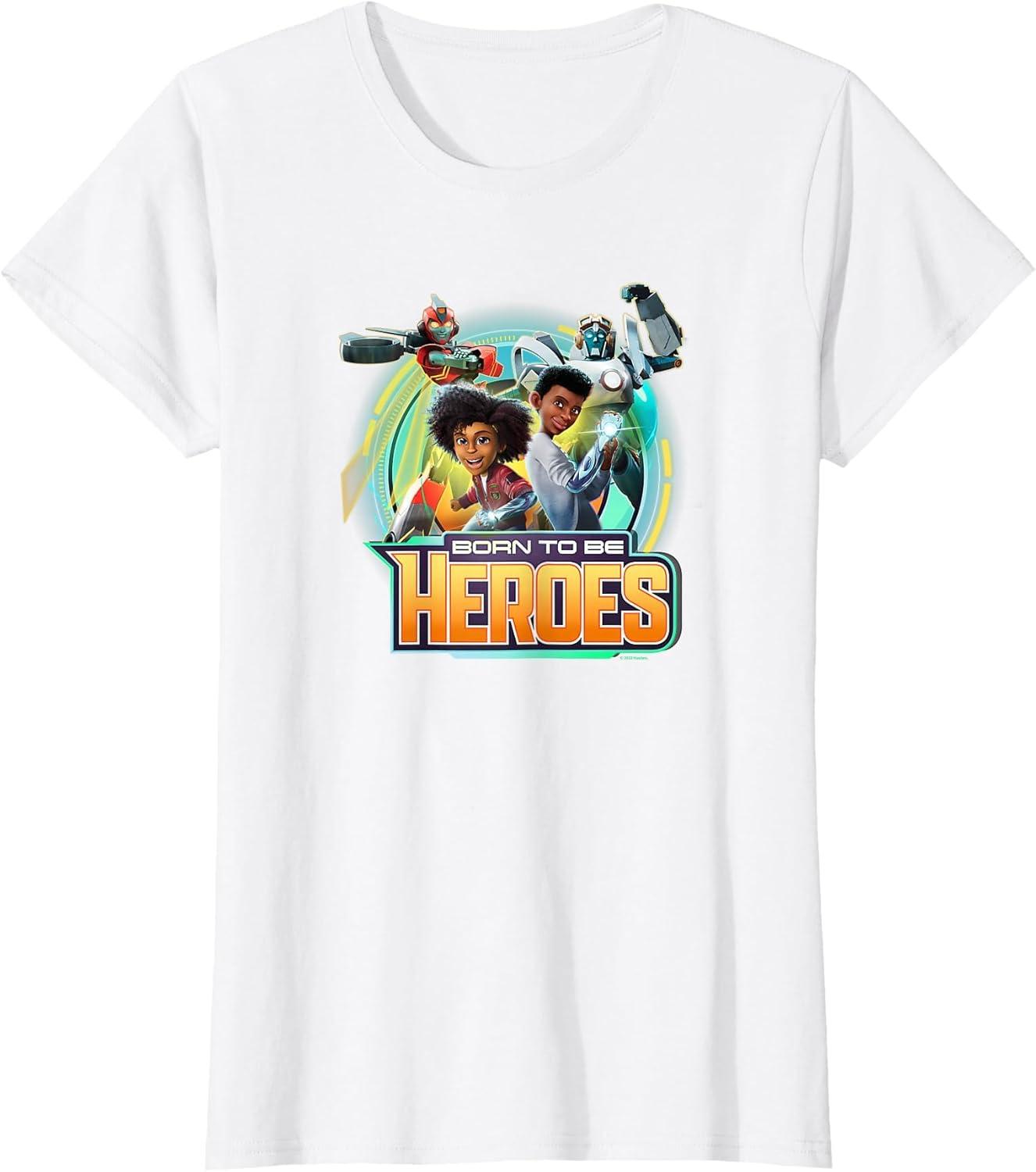 image:imageTransformers EarthSpark Born to Be Heroes TShirtWhite