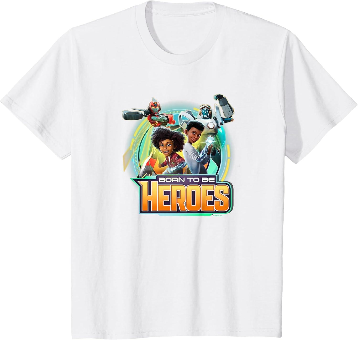 image:imageTransformers EarthSpark Born to Be Heroes TShirtWhite