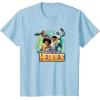 Transformers: EarthSpark Born to Be Heroes T-Shirt(Baby Blue)