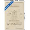 Trends International Hasbro Transformers – Sketch Wall Poster, 22.375″ x 34″, Barnwood Framed Version(Blonde Framed Version)