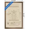 Trends International Hasbro Transformers – Sketch Wall Poster, 22.375″ x 34″, Barnwood Framed Version(Bronze Framed Version)