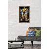Trends International Hasbro Transformers: Bumblebee – Glitch Wall Poster, 14.725″ x 22.375″, Barnwood Framed Version(Bronze Framed Version)