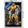 Trends International Hasbro Transformers: Bumblebee – Glitch Wall Poster, 14.725″ x 22.375″, Barnwood Framed Version(Gray Framed Version)