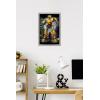 Trends International Hasbro Transformers: Bumblebee – Glitch Wall Poster, 14.725″ x 22.375″, Barnwood Framed Version(Gray Framed Version)