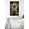 Trends International Hasbro Transformers: Bumblebee – Glitch Wall Poster, 14.725″ x 22.375″, Barnwood Framed Version(Premium Poster & Clip Bundle)
