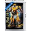 Trends International Hasbro Transformers: Bumblebee – Glitch Wall Poster, 14.725″ x 22.375″, Barnwood Framed Version(Silver Framed Version)