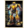 Trends International Hasbro Transformers: Bumblebee – Glitch Wall Poster, 14.725″ x 22.375″, Barnwood Framed Version(Blonde Framed Version)