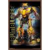 Trends International Hasbro Transformers: Bumblebee – Glitch Wall Poster, 14.725″ x 22.375″, Barnwood Framed Version(Mahogany Framed Version)