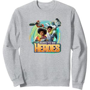 Transformers: EarthSpark Born To Be Heroes Sweatshirt(Heather Grey)