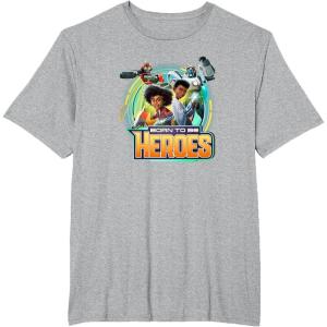 Transformers: EarthSpark Born to Be Heroes T-Shirt(Heather Grey)