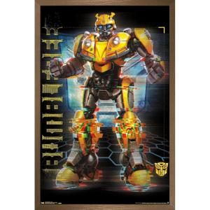 Trends International Hasbro Transformers: Bumblebee – Glitch Wall Poster, 14.725″ x 22.375″, Barnwood Framed Version(Bronze Framed Version)