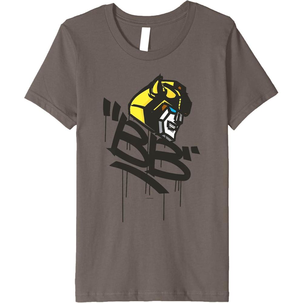 image:imageKids Transformers Classic BB Bumblebee Graffiti Face Portrait Premium TShirt