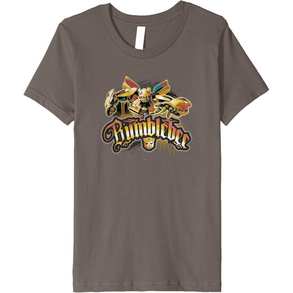 image:imageKids Transformers Rise of The Beasts Dripping Bumblebee Poster Premium TShirt