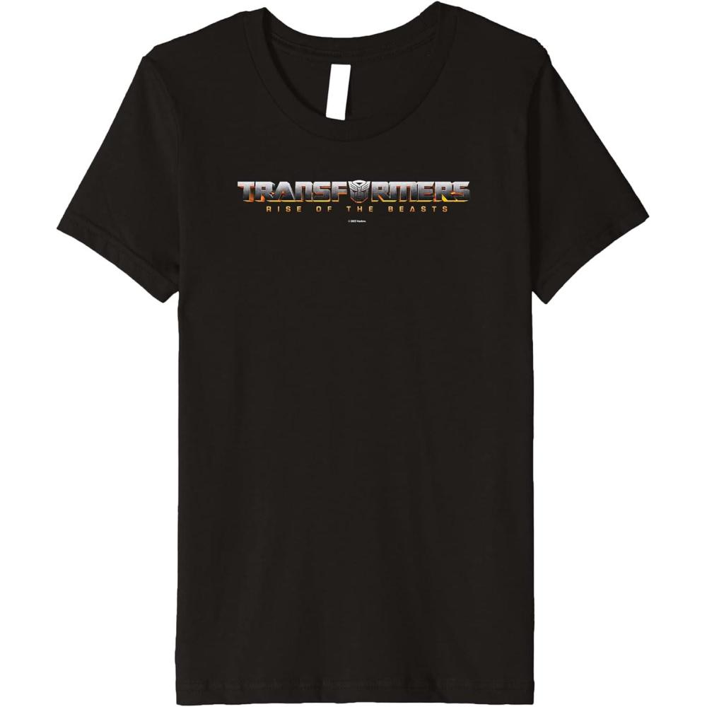 image:imageKids Transformers Rise of The Beasts Shaded Movie Logo Premium TShirt