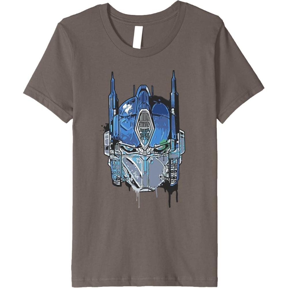 image:imageKids Transformers Rise of the Beasts Optimus Face Graffiti Shot Premium TShirt