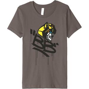 Kids Transformers Classic BB Bumblebee Graffiti Face Portrait Premium T-Shirt