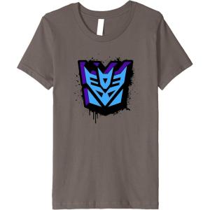 Kids Transformers Decepticons Dripping Spray Paint Logo Premium T-Shirt