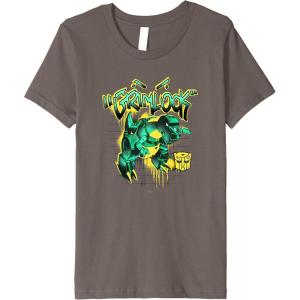 Kids Transformers Grimlock Dripping Graffiti Wall Retro Portrait Premium T-Shirt