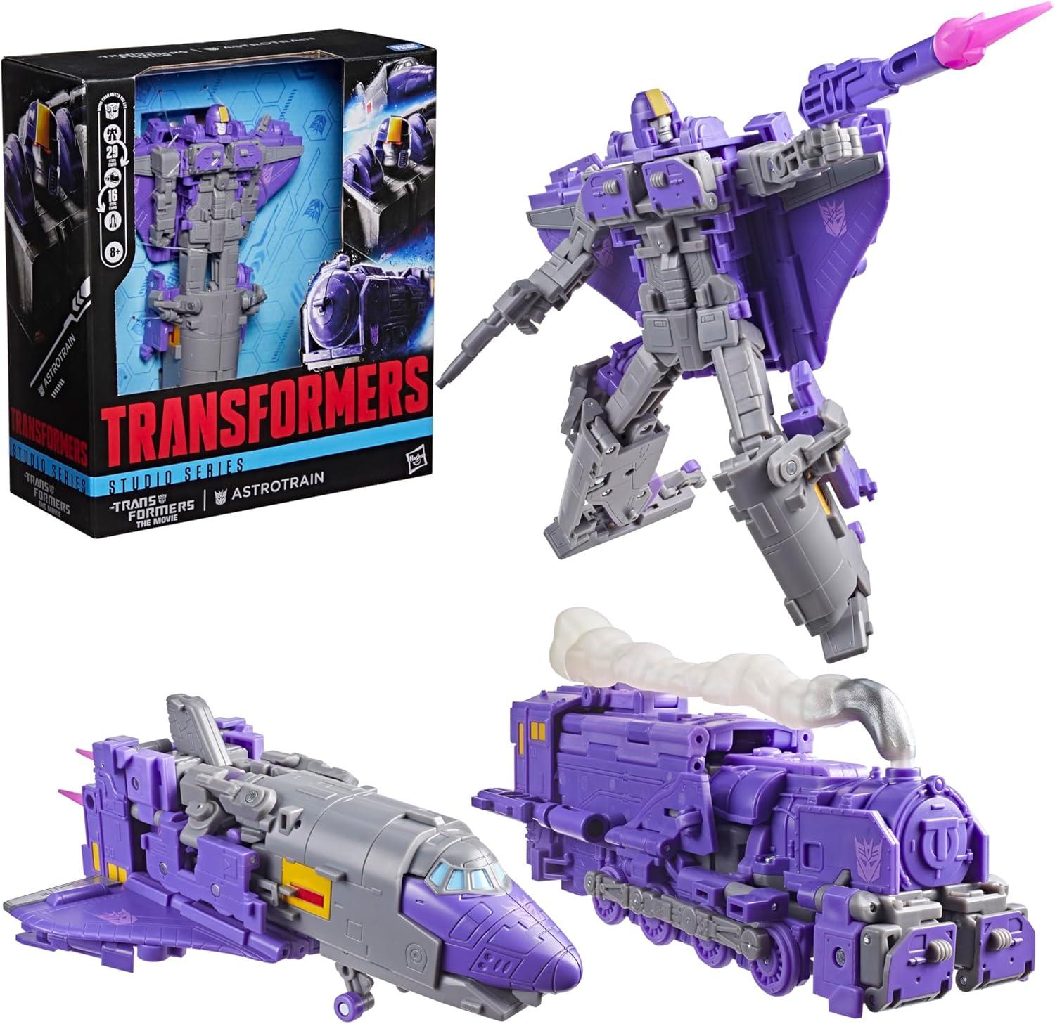 image:imageTransformers Studio Series The The Movie Astrotrain Leader Class 675Inch Converting Action Figure Robot Toys for Ages 8