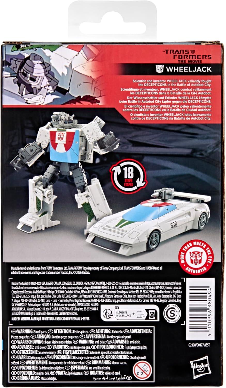 image:imageTransformers Studio Series The The Movie Wheeljack Deluxe Class 5Inch Converting Action Figure Robot Toys for Ages 8