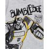 Transformers Bumblebee Optimus Prime Graphic T-Shirt & Mesh Shorts Outfit Set Toddler to Big Kid(Gray)