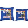 Transformers 1984 Bumblebee Rainbow Stripes Throw Pillow(16×16)