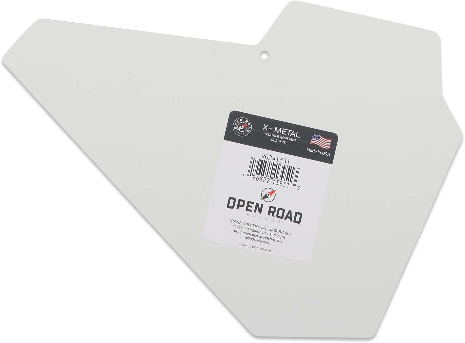 image:imageOpen Road Brands Hasbro Transformers Roll Out Silver Metal Sign Fun Transformers Wall Art for Man Cave or BedroomYellowWhite