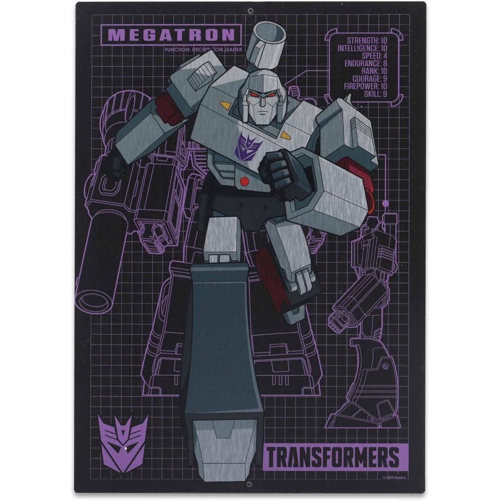 image:imageOpen Road Brands Hasbro Transformers Roll Out Silver Metal Sign  Fun Transformers Wall Art for Man Cave or BedroomPurple