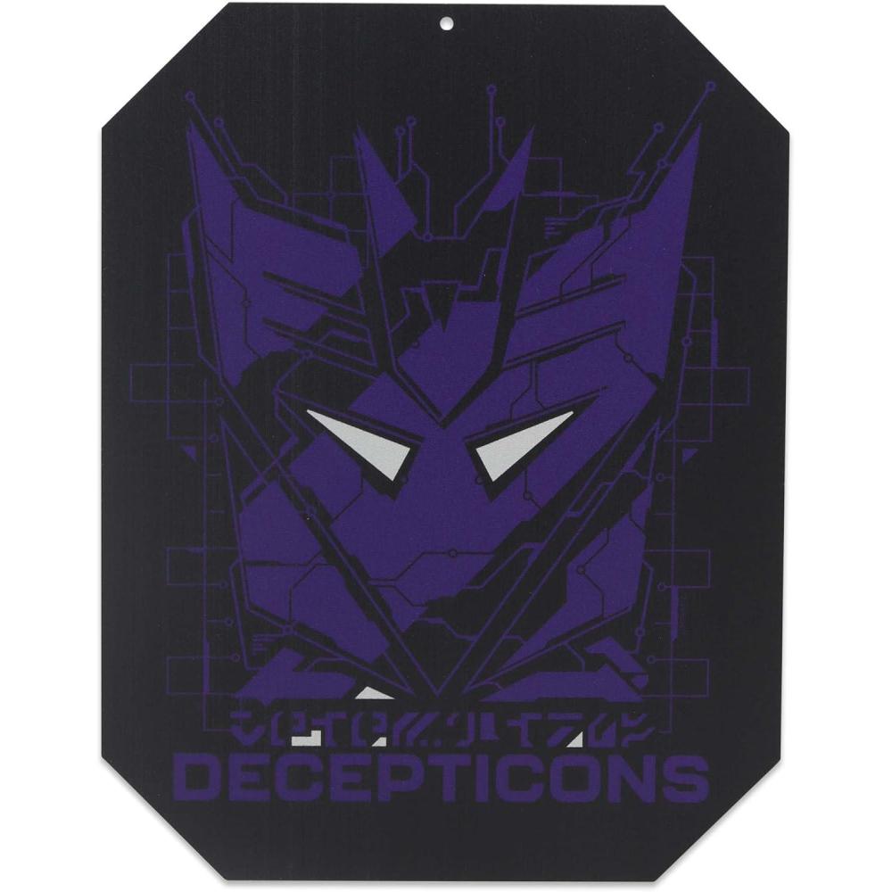 image:imageOpen Road Brands Hasbro Transformers Roll Out Silver Metal Sign Fun Transformers Wall Art for Man Cave or BedroomPurpleBlack