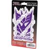 Hasbro Transformers Decepticons Shield Adhesive Vinyl Decal – Fun Decepticons Sticker for Water Bottle or Laptop(Purple/White)