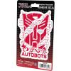 Hasbro Transformers Decepticons Shield Adhesive Vinyl Decal – Fun Decepticons Sticker for Water Bottle or Laptop(Red/White)