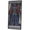 Open Road Brands Hasbro Transformers Roll Out Silver Metal Sign – Fun Transformers Wall Art for Man Cave or Bedroom(Black)