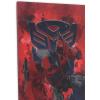Open Road Brands Hasbro Transformers Roll Out Silver Metal Sign – Fun Transformers Wall Art for Man Cave or Bedroom(Red)