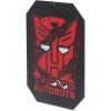 Open Road Brands Hasbro Transformers Roll Out Silver Metal Sign – Fun Transformers Wall Art for Man Cave or Bedroom(Red/Black)