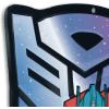 Open Road Brands Hasbro Transformers Roll Out Silver Metal Sign – Fun Transformers Wall Art for Man Cave or Bedroom(Red/Purple)