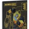Open Road Brands Hasbro Transformers Roll Out Silver Metal Sign – Fun Transformers Wall Art for Man Cave or Bedroom(Yellow)