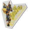 Open Road Brands Hasbro Transformers Roll Out Silver Metal Sign – Fun Transformers Wall Art for Man Cave or Bedroom(Yellow/White)
