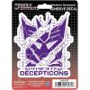 Hasbro Transformers Decepticons Shield Adhesive Vinyl Decal – Fun Decepticons Sticker for Water Bottle or Laptop(Purple/White)