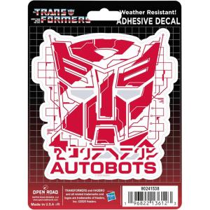 Hasbro Transformers Decepticons Shield Adhesive Vinyl Decal – Fun Decepticons Sticker for Water Bottle or Laptop(Red/White)